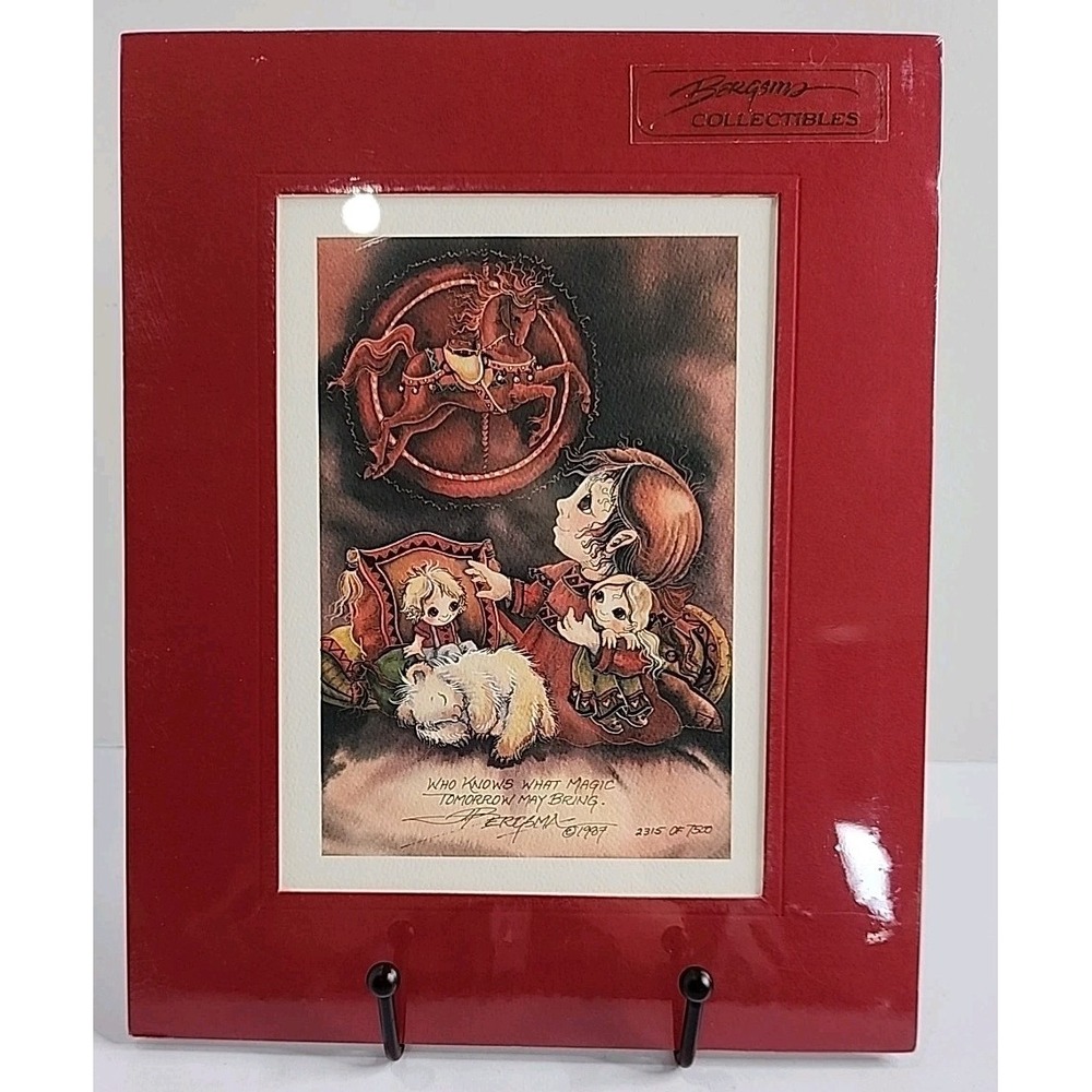 Jody Bergsma "WHO KNOWS WHAT MAGIC" Limited Lithograph of Original Whimsical